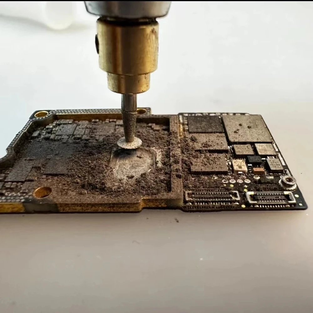 ปากกาเจาะขัดขนาดเล็กสำหรับ iPhone 14 13Pro สูงสุด12เมนบอร์ดซีพียูซ่อมหน้าจอสัมผัสชิป IC เครื่องมือตัดแกะสลัก