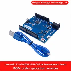 Leonardo R3 Microcontroller Development Board ATMEGA32U4 official version with USB Cable For Arduino