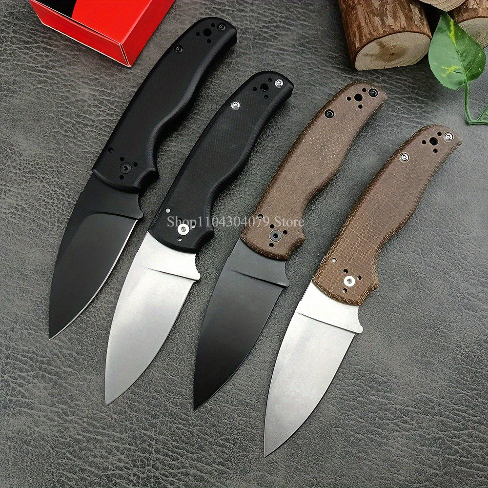 C-229 Ball Bearing Tactical Folding Knife, Sharp Cutting Tools, for Hiking, Hunting, Self Defense, Fishing, G10/ Linen Handle