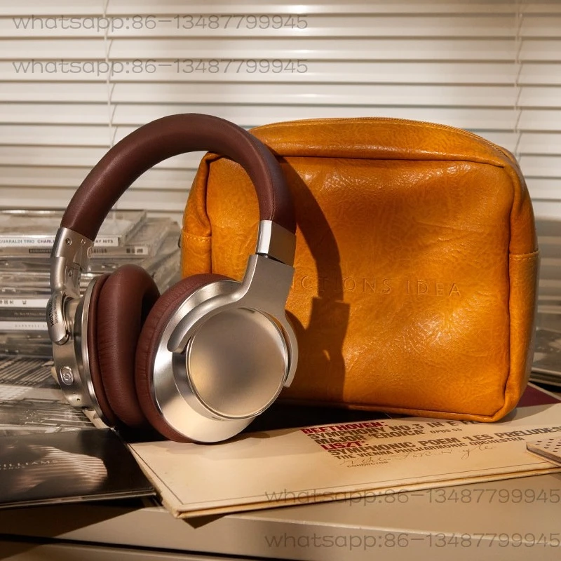 German Voice of Berlin Active Noise Cancelling Bluetooth Headset Headset Retro Style Maillard Wears Wireless Headset