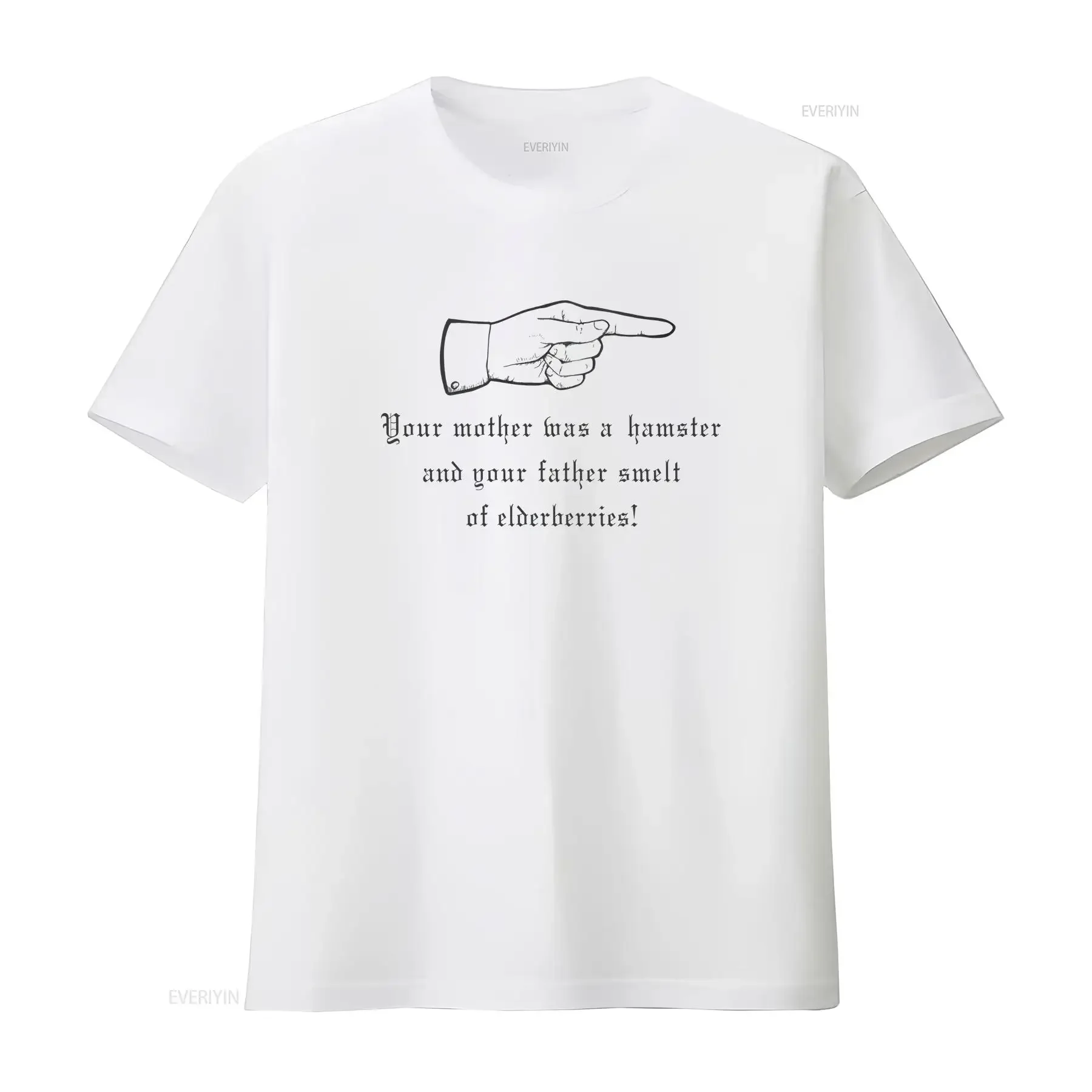 Monty Python Quote T Shirt Your Mother Was a Hamster Funny Movie Classic British Comedy Joke vintage Washed designer clothes