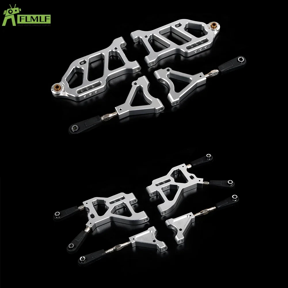 Alloy CNC Front or Rear Suspension Arm Set Fit for 1/6 HPI FG Monster Hummer Truck ROFUN ROVAN Big Monster RC CAR Toys PARTS