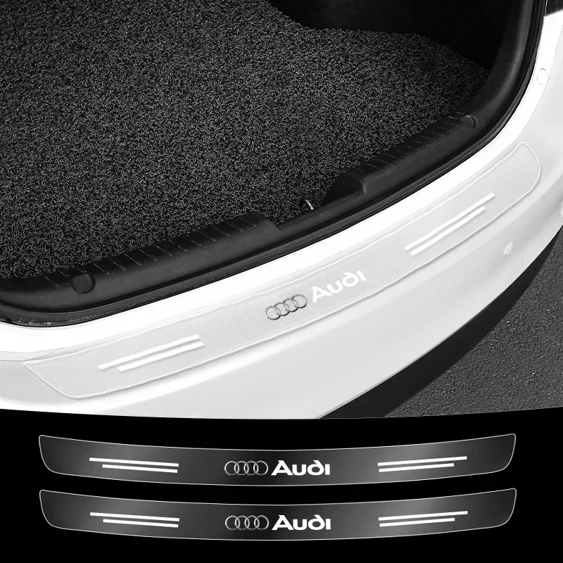 

1Pcs Car Rear Bumper Trunk Guard Stickers Car Accessories For Audi ABT A1 A3 A4 A5 A6 A7 A8 Q2 Q3 Q5 Q7 Q8 S7 S8 S3 S4 RS5 RS6