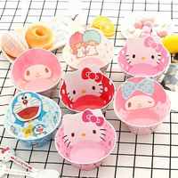 Kawaii Hello Kitty Tableware Anime Melody Snoopy Children Cartoon Bowl Fashion Modeling Bowl NEW Wholesale Fast Shipping