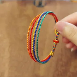 Hand Braided Baby Child Colorful rope Bangles Bracelets For Dragon Boat Festival Lucky Bracelet bring you Healtn Peace Good Luck