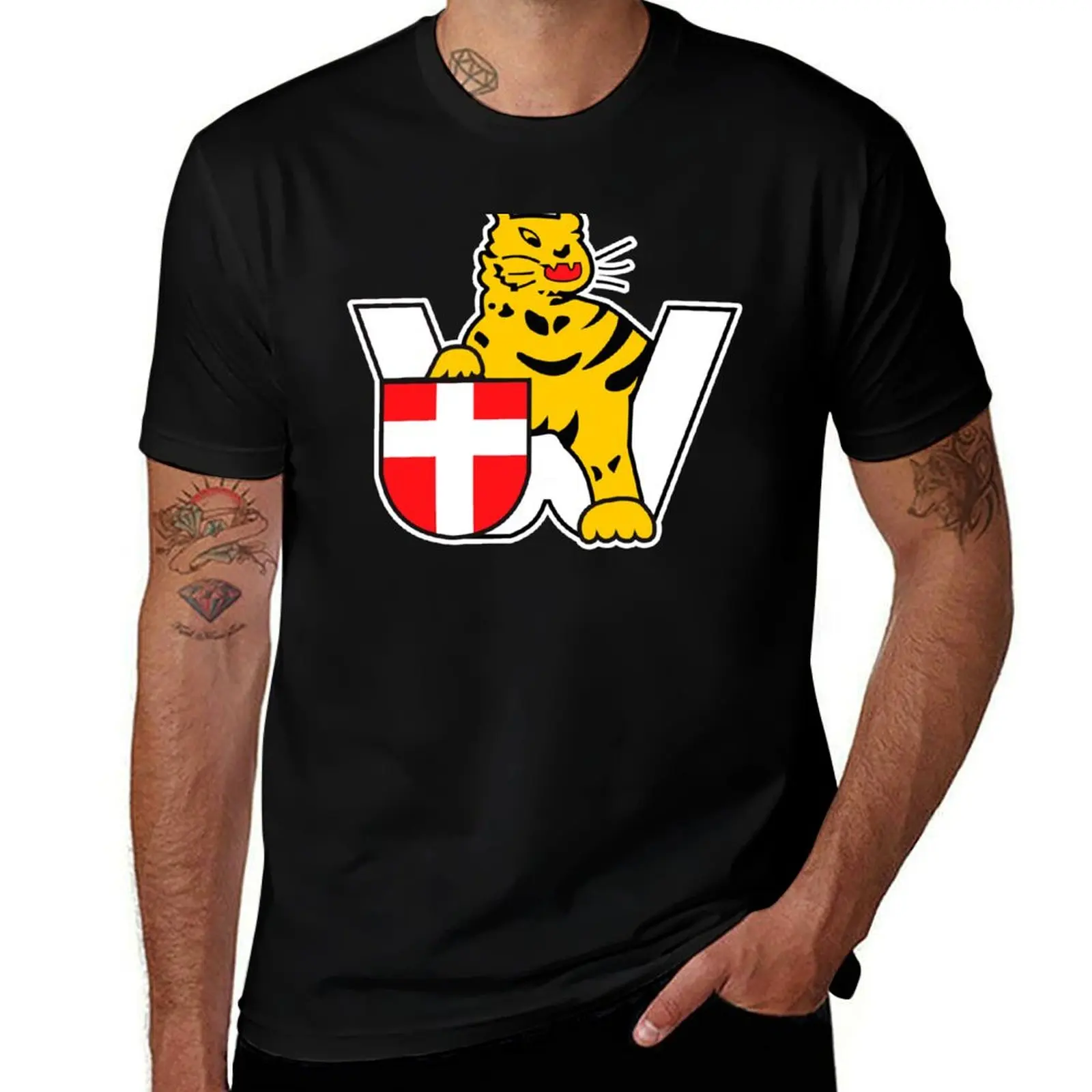 

sPzAbt 506 Heavy Panzer Battalion - Tiger W - White Border - Clean Style T-Shirt men t shirt cotton 100% T-Shirt