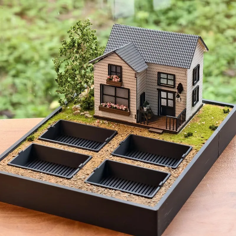 Miniature Garden Kit 1/64 DIY Glass Container Plant Model Miniature Succulent Plant Home Decoration Gift