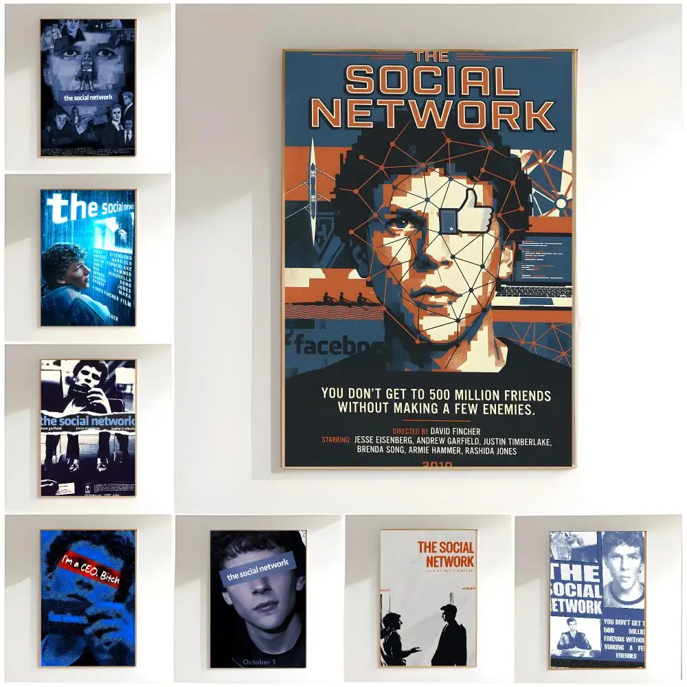 classic movie t-the social network Poster Classic Wall Art  Home Decor  Peel and Stick Unframed