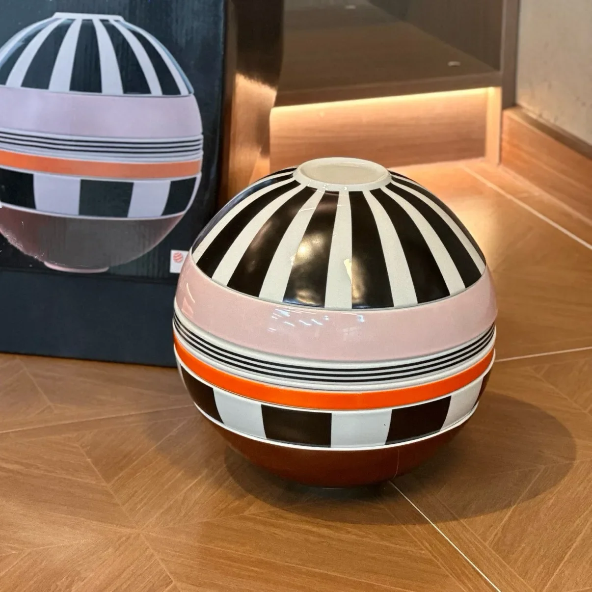 Creative ceramic spherical tableware set storage housewarming table ornament gift