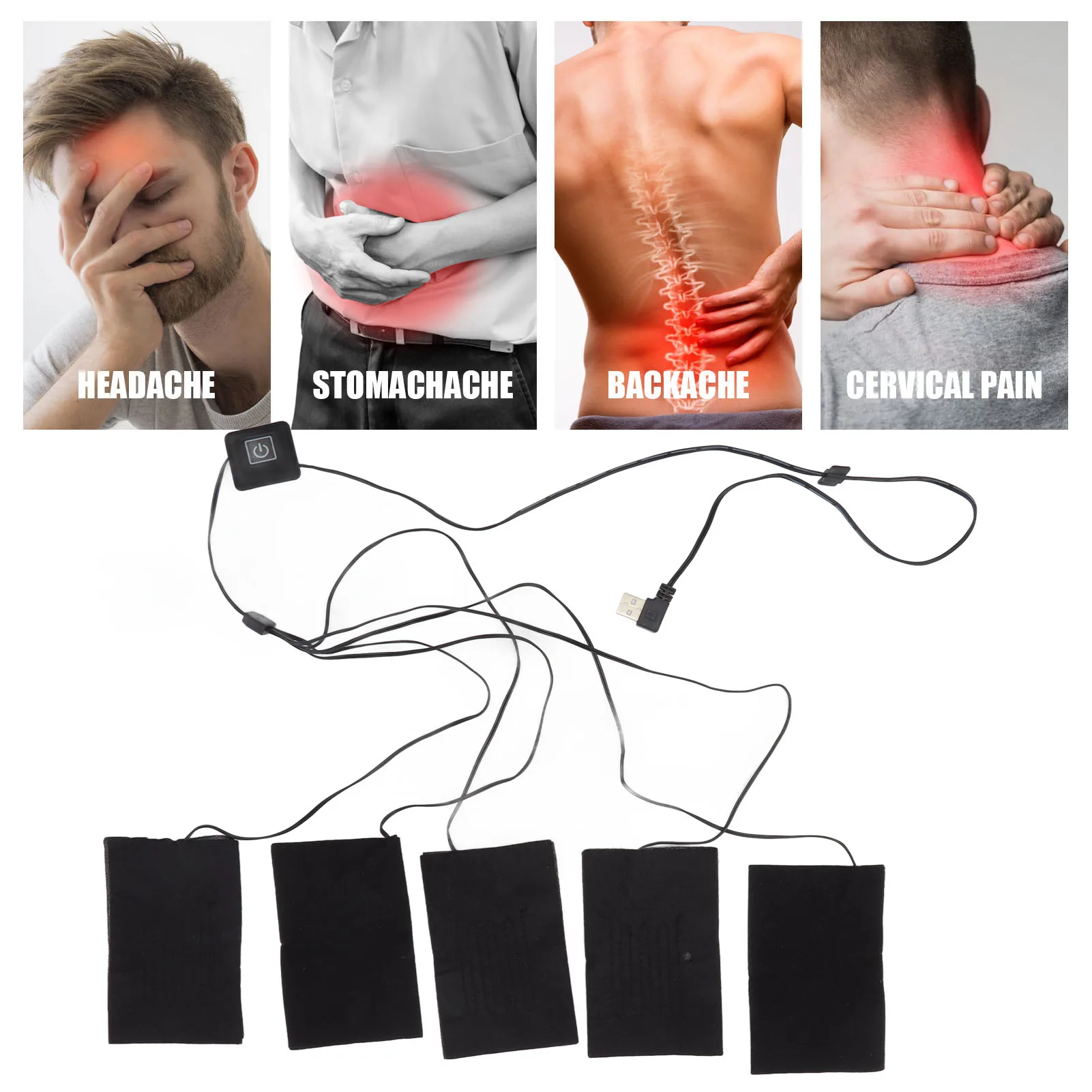 USB Electric Clothes Heating Pad Comfortable Wide Purpose Easy To Use Composite Safe Hard Wearing USB Heating Sheet for Outdoor