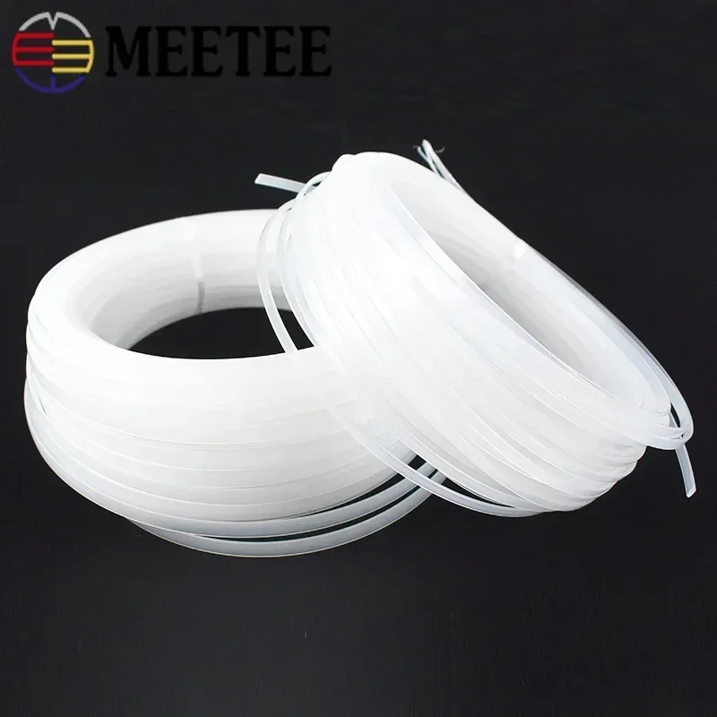 Meetee 5/10Meters Clear PP Plastic Corset Ribbon Webbing Boning Wedding Dress Support Bra Side Tape Decoration Strap Accessories