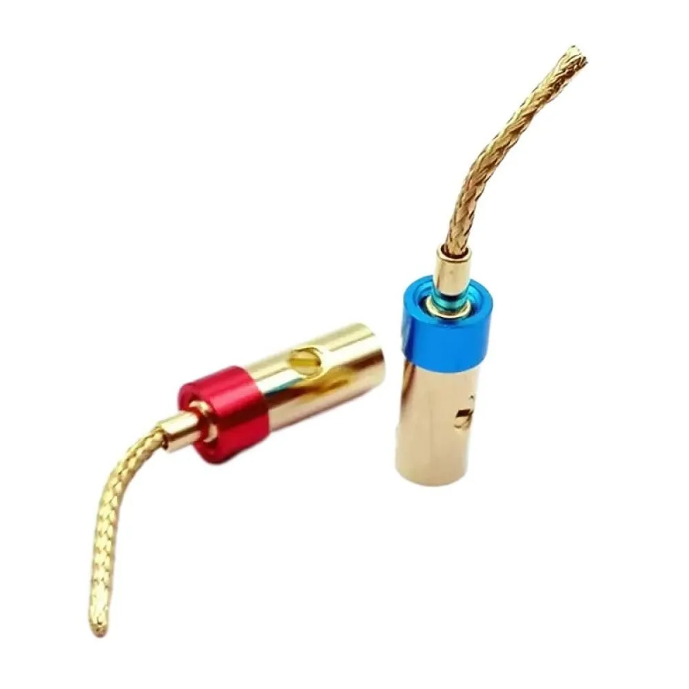 

4 шт. штекер типа «банан», плетеный провод, медный провод, позолоченный штекер типа «банан» без пайки, штекер динамика Aaudio, плетеный провод, штекер типа «банан»