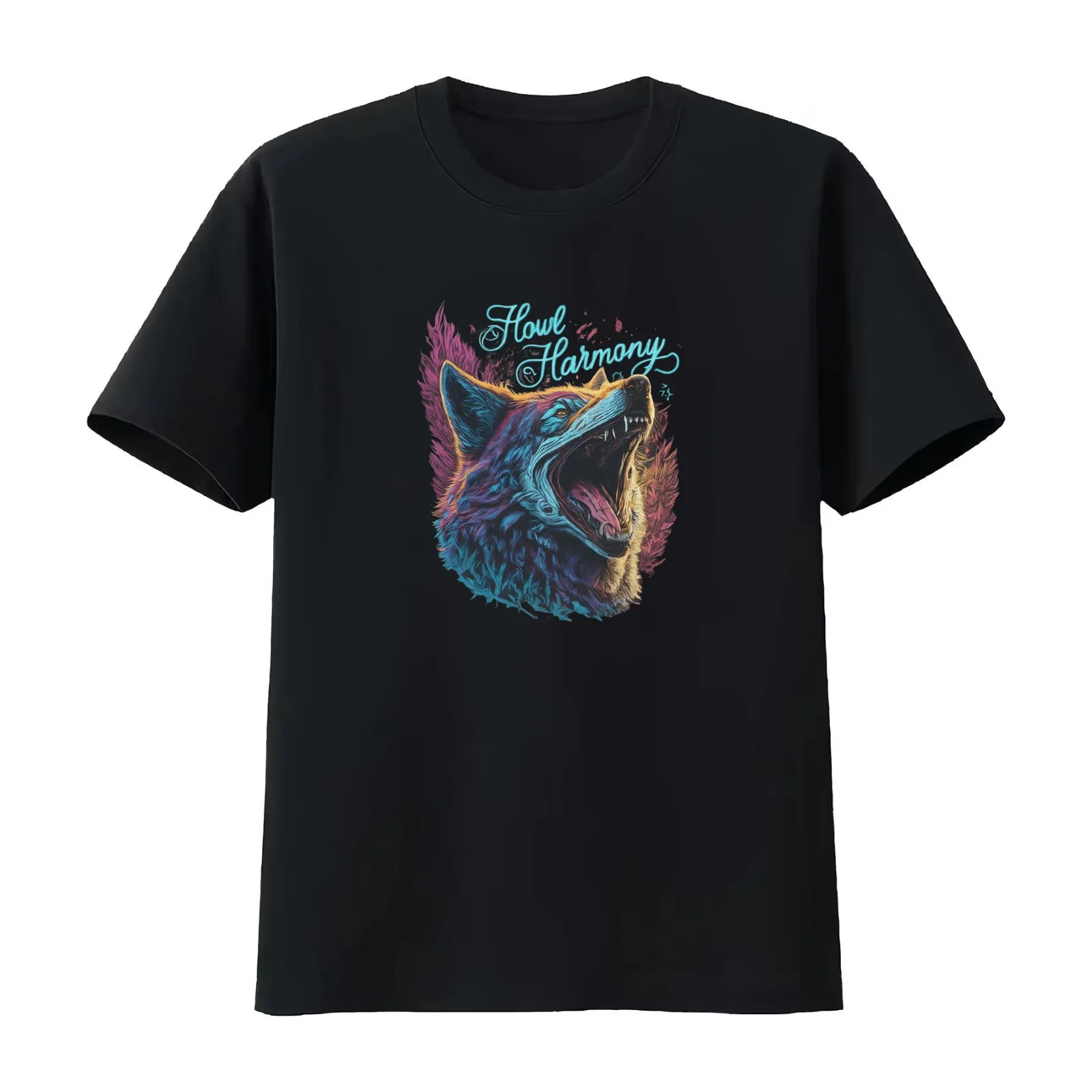 Howl Hormony T-Shirt Summer Casual Cotton Tee Oversized Streetwear Tops Vintage Graphic Print Loose Fit Short Sleeve