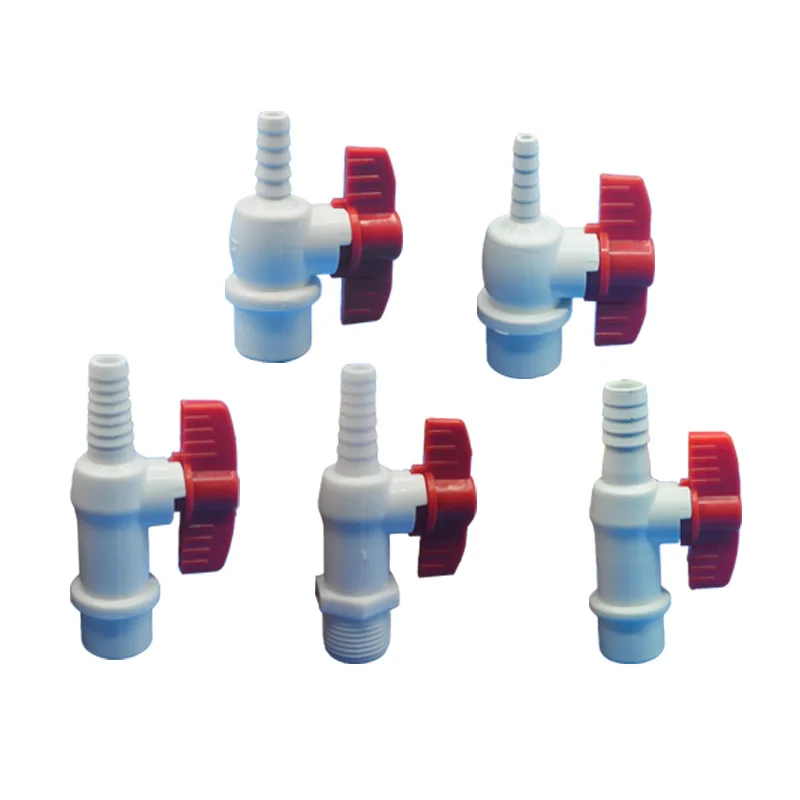 1Pc Water Tank Valve Drain Switch Hose Connector Flow Regulation G1/2 Inch DN15 Thread Plastic Garden Irrigation Poultry Farming
