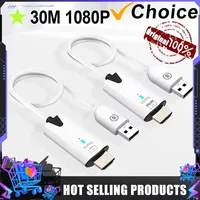 30m Wireless Video Transmitter and Receiver HDMI-Compatible Extender Display Adapter Cable Screen Mirror for Camera PC To TV