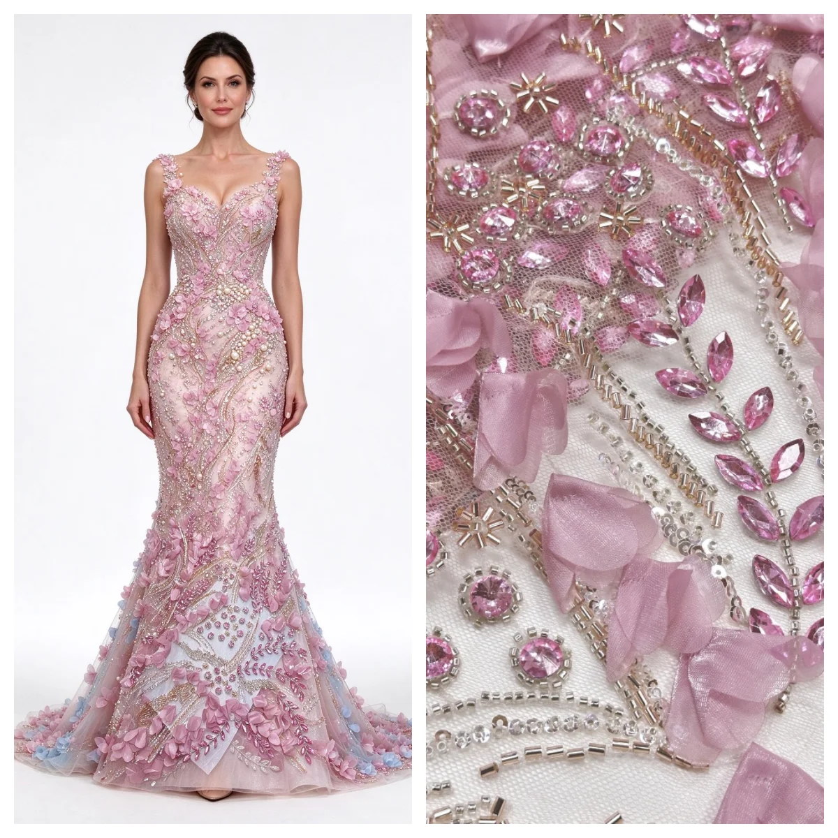 Madison African Groom Beaded Lace Fabric High Quality Stones French Sequins Mesh Lace Nigerian For Women Wedding Dress Sewing