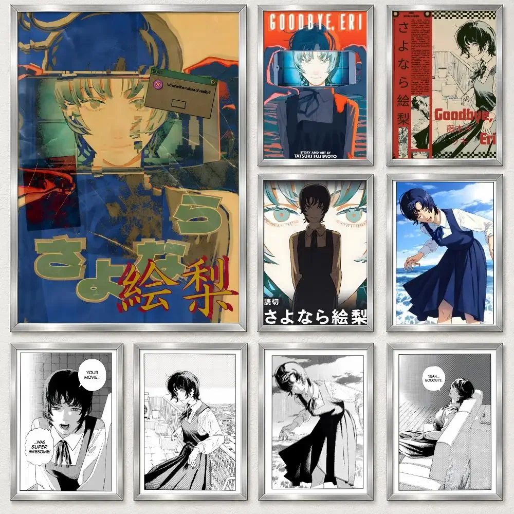 Emotional Drama Manga Goodbye, Eri Poster Self‑Adhesive Waterproof PP Poster Wall Art Home Decor