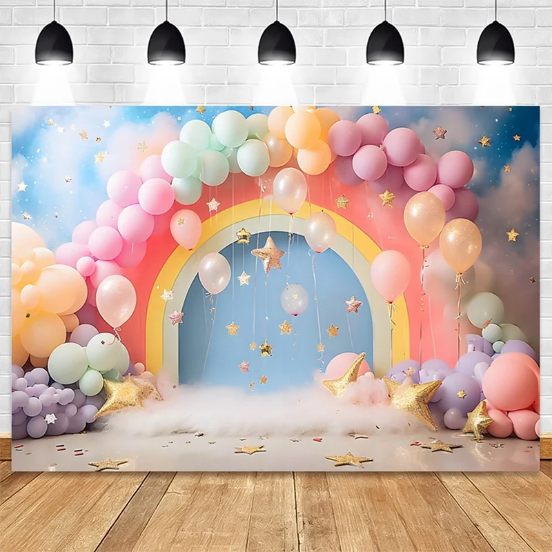 210X150cm fondos de fiesta del Día de San Valentín europeo americano globos rosas corazón rosa Banner fotografía telones de fondo