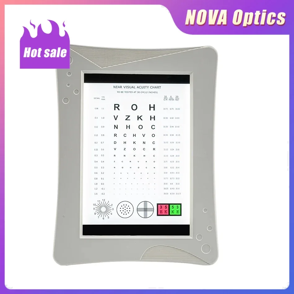 Nova Ophthalmic Near Chart High Quality Visual Acuity Equipment Near Vision with LED Light Eye Test Chart