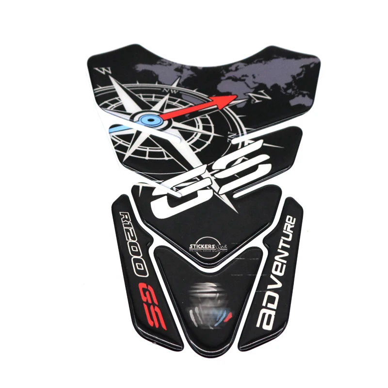 

High quality For BMW R 1200 GS R1200GS Adventure R1200 GS Motorcycle Tank Pad Protector Sticker Fish Bone Sticker