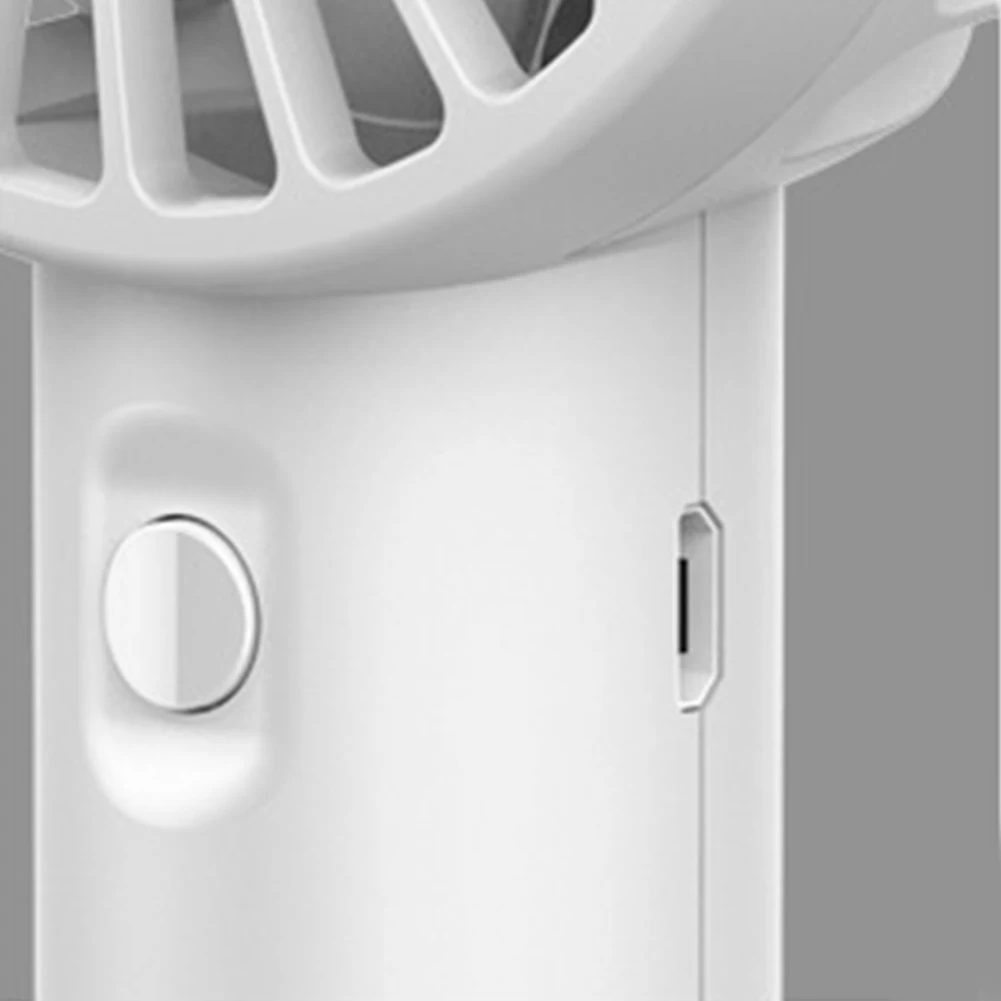 Miniventilador portátil recargable por USB, ventilador compacto de mano, funciona con pilas, para viajes al aire libre