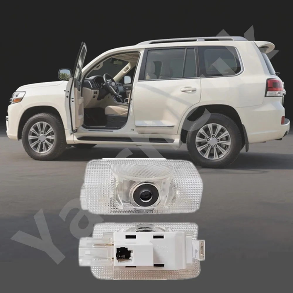 2Pcs Car door LED welcome Light Suitable For Toyota Land Cruiser 200 LC200 J200 120 J100 LC100 300 LC300 2007-2024 Accessories