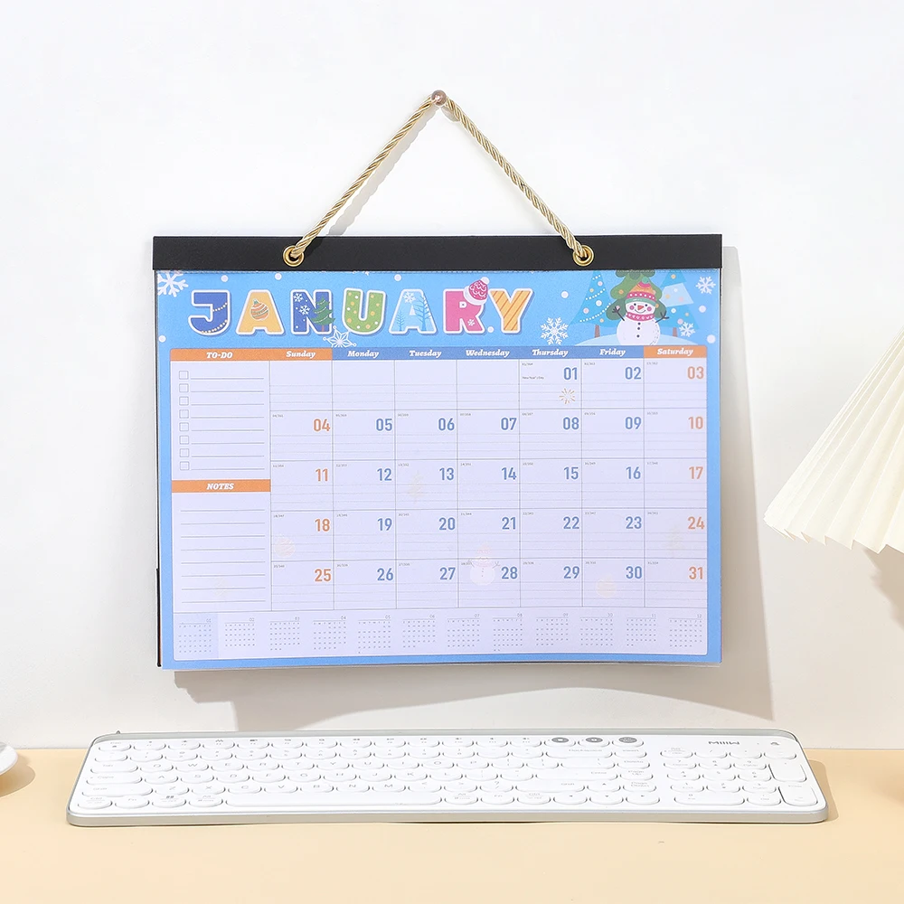 

Настенный календарь на 2026 Фестивальный календарь с водонепроницаемой крышкой Н. 2026 до декабря. Ежемесячный календарь-планировщик на 2026 для офиса и дома