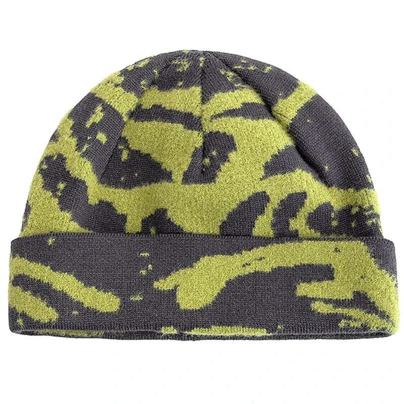 Neue Unisex Outdoor Skull Cap, modische geometrische Druckmuster, schicke Wintermützen im Seemannsstil für Herren und Damen, Herbst-Ski-Beanie-Mütze – Detail 18