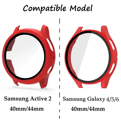 Imagen 2 del producto Correa y funda para Samsung Galaxy Watch 4/5/6, 20mm, 40mm, 44mm, Active 2, 40mm, 44mm