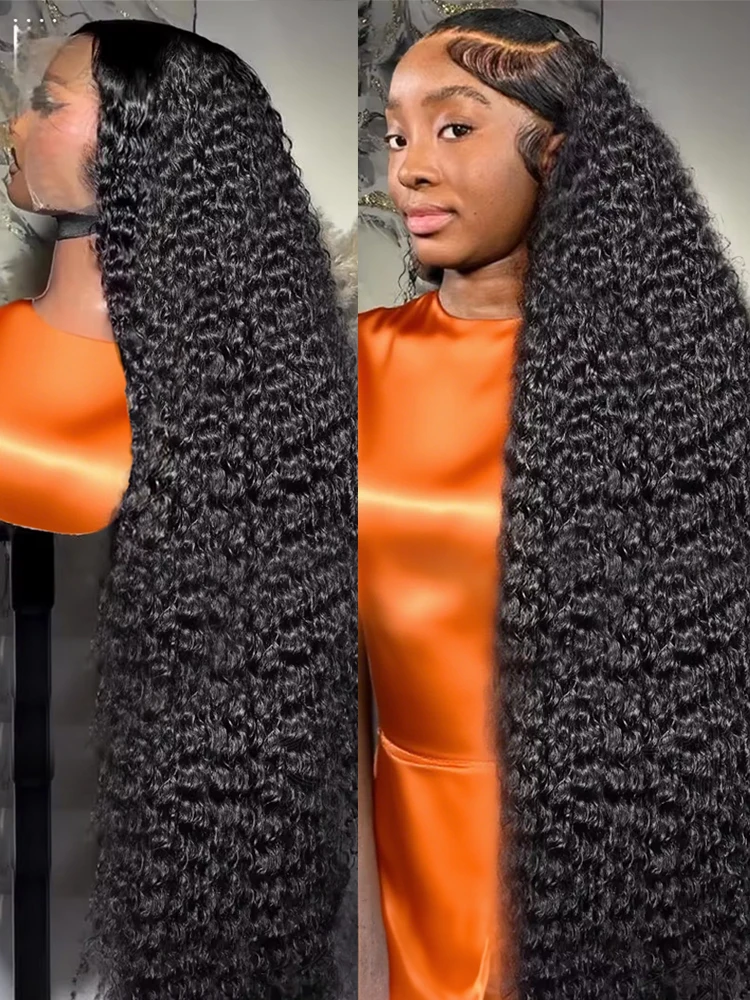 

300% HD 13x4 13x6 Deep Water Curly Wave Lace Frontal Human Hair Wig 40 46 Inch Brazilian 7x5 Wear And Go Glueless Wigs For Women