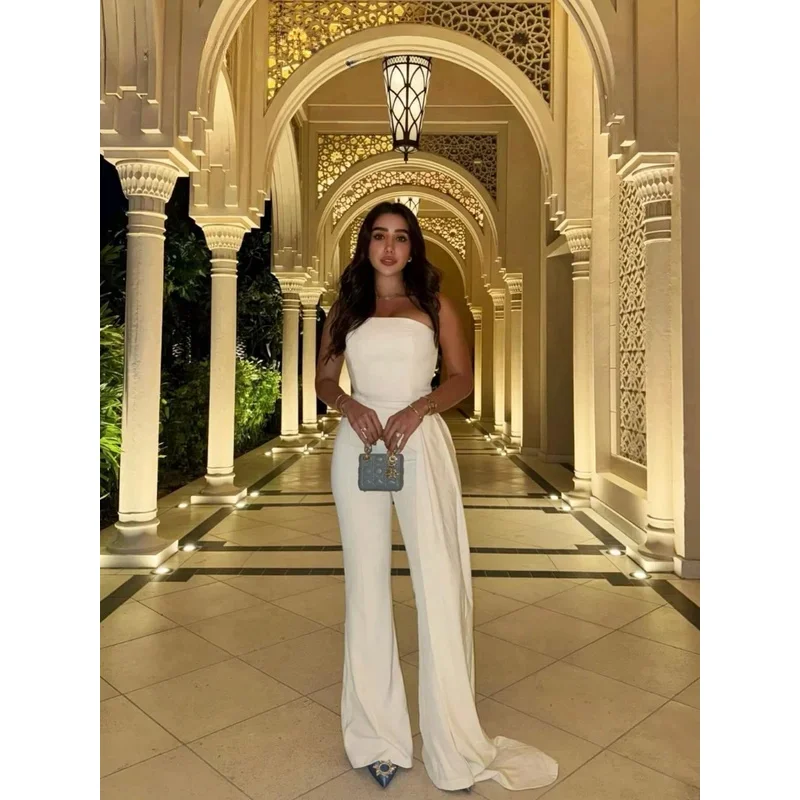 

Bonny Urban Chest Wrap Top Pants Set Women Elegant Solid Slim Sleeveless Tops High Waist Wide Leg Trousers 2025 2 Piece Set Lady