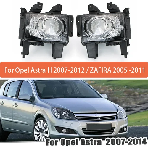 Luz antiniebla del coche para Opel Astra H 2007 2008 2009 2010 2011 2012 DRL lámpara antiniebla del parachoques delantero luz de conducción 13243424 13243425