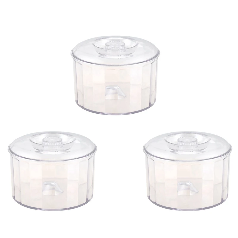 

3X KT-185 Magnetic Clear Tumbler/Bucket, Barrel Polishing Bucket Drums, Jewelry Tool