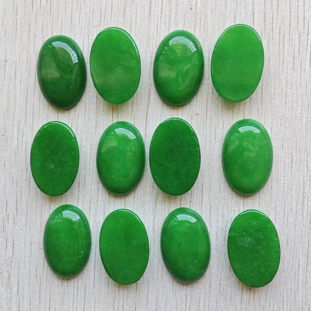 Fashion Good Quality Natural Malay Jade Oval CAB Cabochon Stones Beads 20x30mm Jewelry 12pcs/Lot Wholesale Free Shipping
