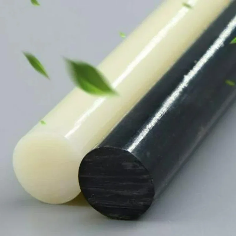 ABS-Kunststoff-Rundstange, Durchmesser 3–35 mm, Länge 500 mm, schwarz-beige Stange, hohe Härte für CNC-Bearbeitung, Industrie und Heimwerkerprojekte. – Detail 2