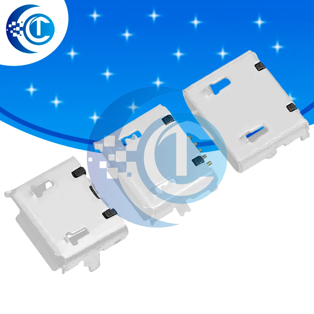 10Pcs Micro Usb 5P,… - image