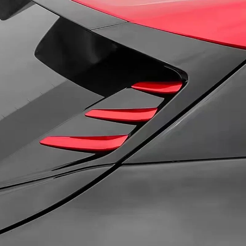 

For Changan UNIT UNI-T 2021 2022 2023 2024 ABS Red Color Rear window spoiler Cover Trim sequin Sticker Auto Accessories Styling
