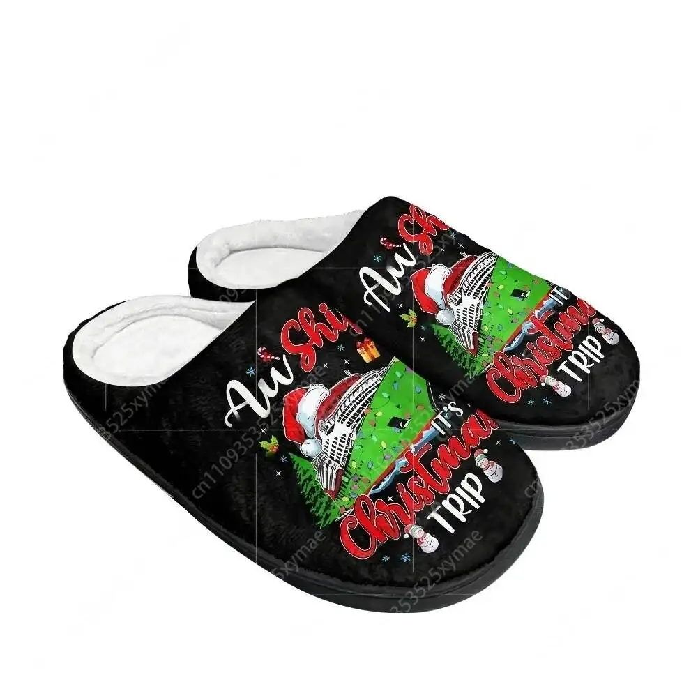 Christmas Family Cruise 2025 Cruising Lover Home Cotton Slippers Mens Womens Teenager Plush Bedroom Keep Warm Custom Slipper