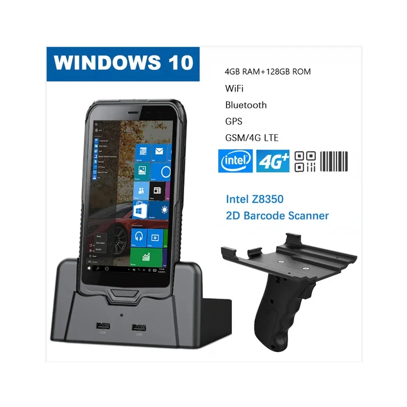 Windows 10 6 inch  Rugged Handheld OS Tablet PDA Terminal Barcode Reader Scanner 1D 2D Honeywell Scanner