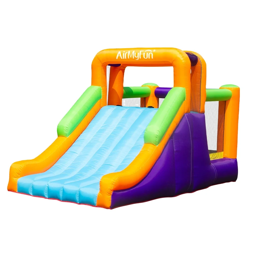 

Wide Slide for Two Kids Household Inflatable Trampoline Jump Castle Outdoor Party Games Air Bounce House Castle