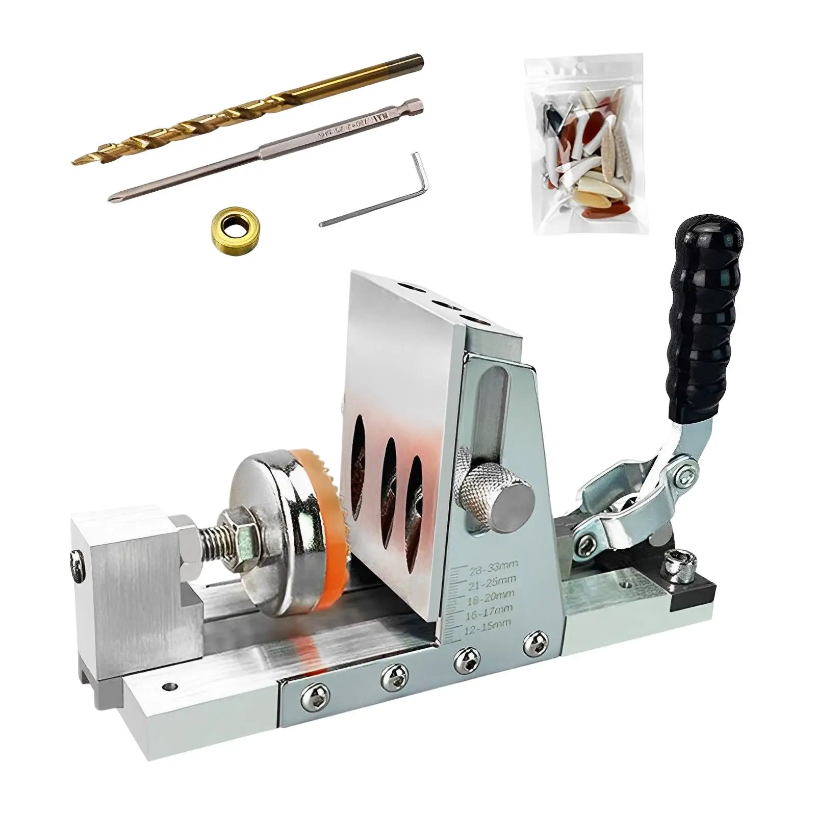 

Portable Pocket Hole Jig Tool Adjustable Positioning Drilling Tool Gift Hole Locator for DIY Projects Woodworking Carpentry