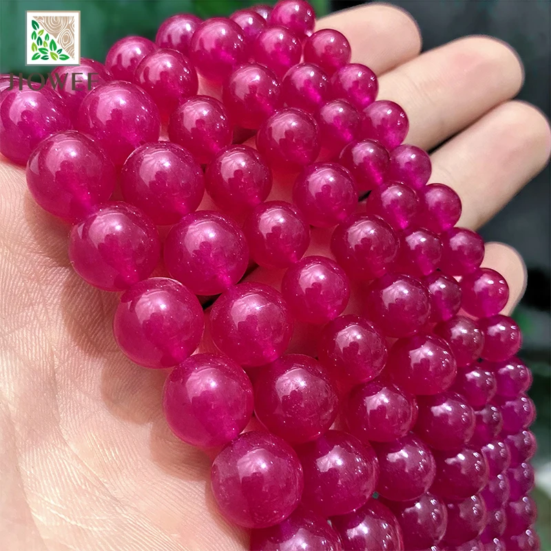 4/6/8/10/12/14mm Natural Stone AAA Treasure Red Chalcedony Jades Round Beads DIY for Jewelry Making Bracelet Earrings 15