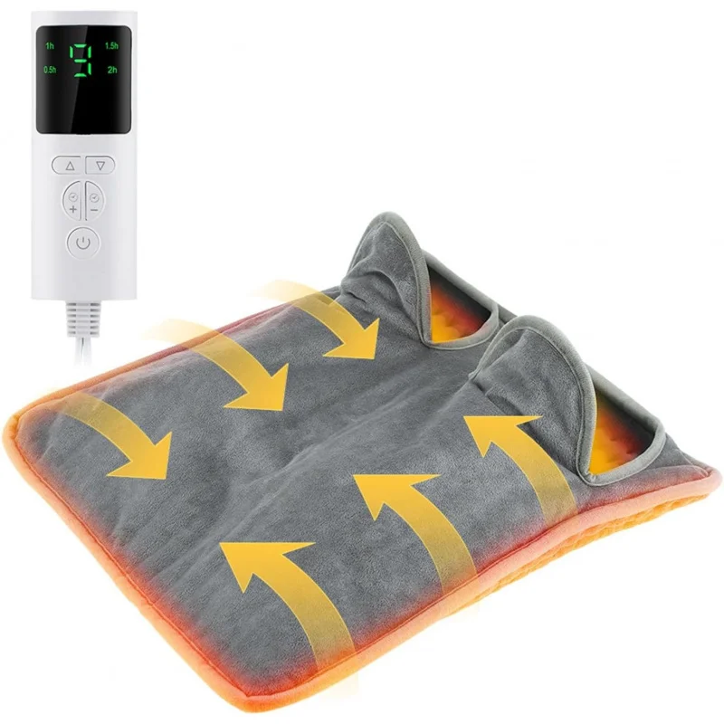 Remote Control Warm Home Office Heat Foot Warmer Pad Heater Folding House Heated Blanket Electric Foot Warmer