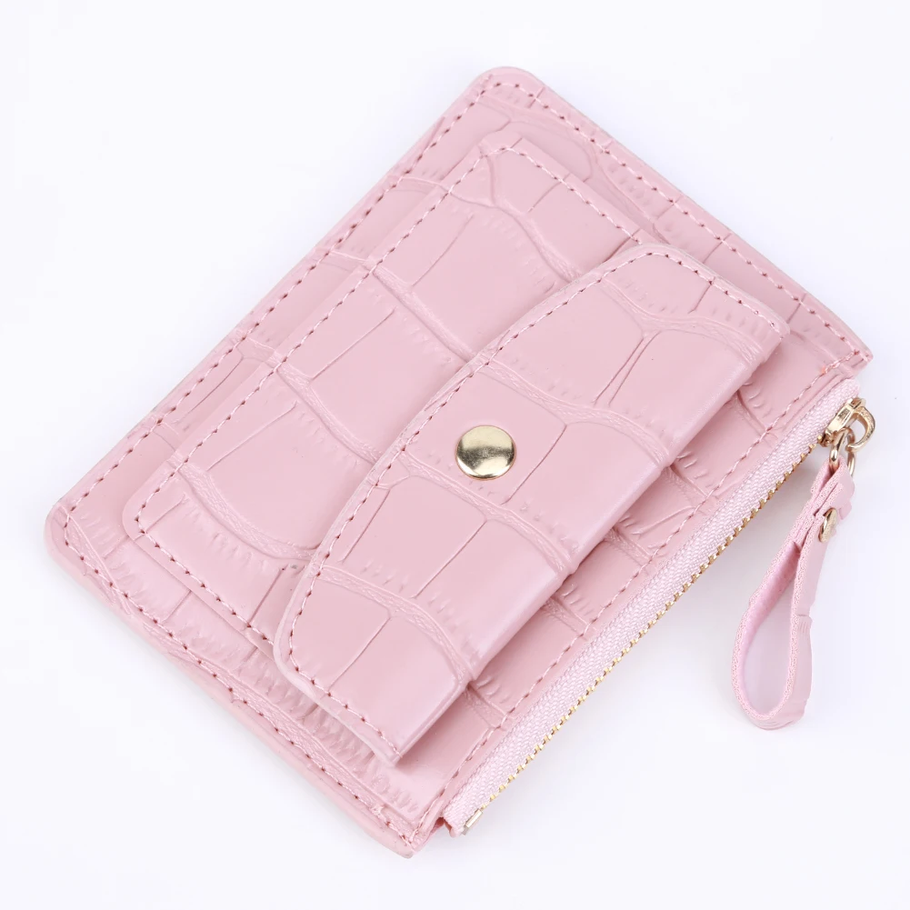 

Женский модный короткий кошелек из искусственной кожи, повседневный кошелек для денег, миниатюрный кошелек с несколькими отделениями для монет, Повседневная сумка для дам