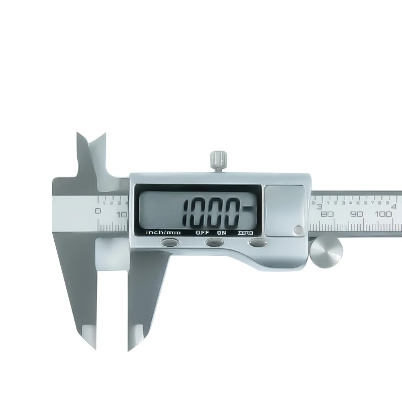 Electronic digital caliper, all-metal, stainless steel, high precision, clear scale, hardened treatment, durable