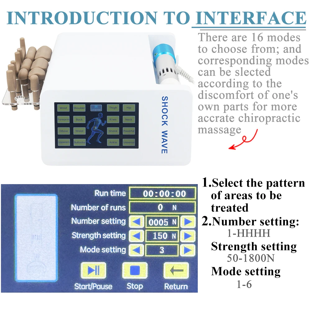 ไฟฟ้าแก้ไขปืนนวดปากมดลูกกระดูกสันหลังไคโรแพรคติกเครื่องมือไคโรแพรคติกปรับเครื่องมือ Impulse Adjuster ใหม่ 1800N