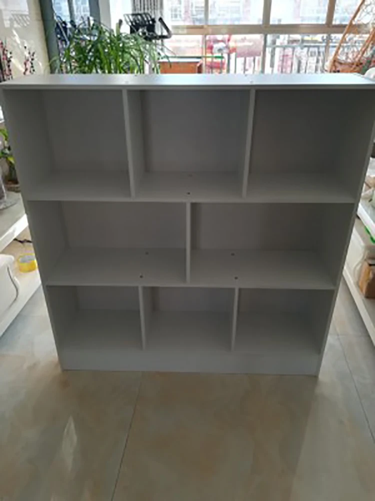 Supplier Wholesale Library Living Room Style Furniture Bookshelf Library Book Shelves Bookcase