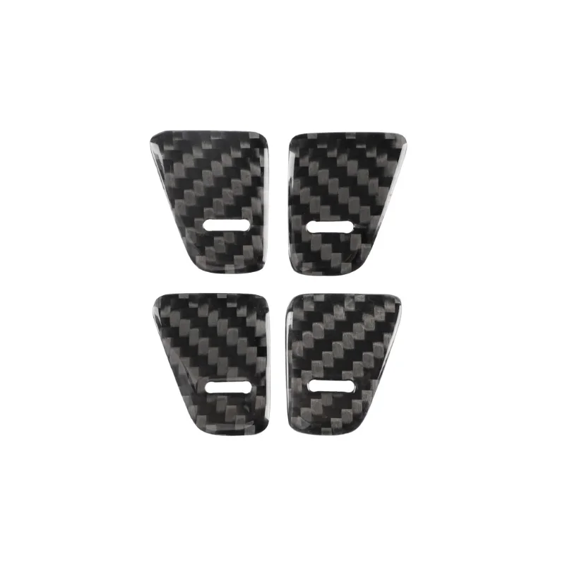 For Tesla Model 3 Y Real Carbon Fiber Window Door Pull Handle Lift Switch Button Frame Cover Trim Sticker Panel 14Pcs 2017-2023