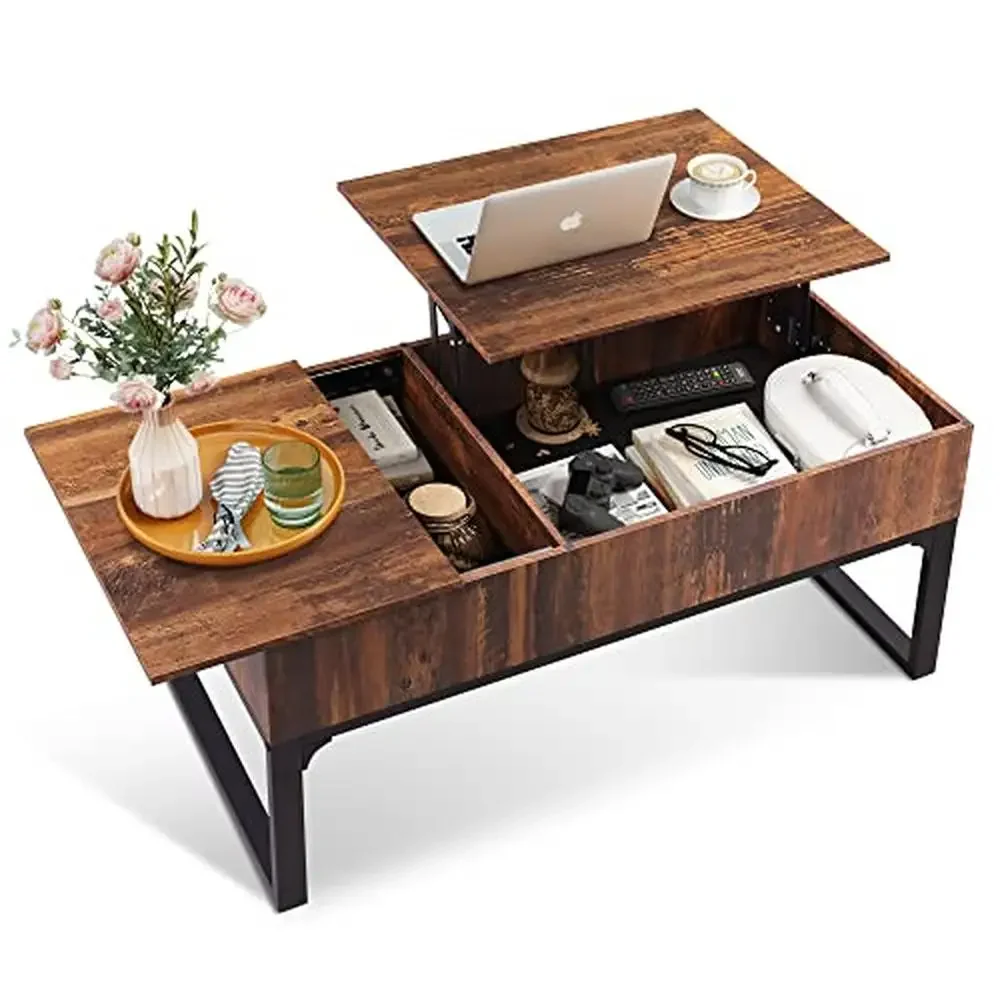 Modern Lift Top Coffee Table with Hidden Storage 40.9