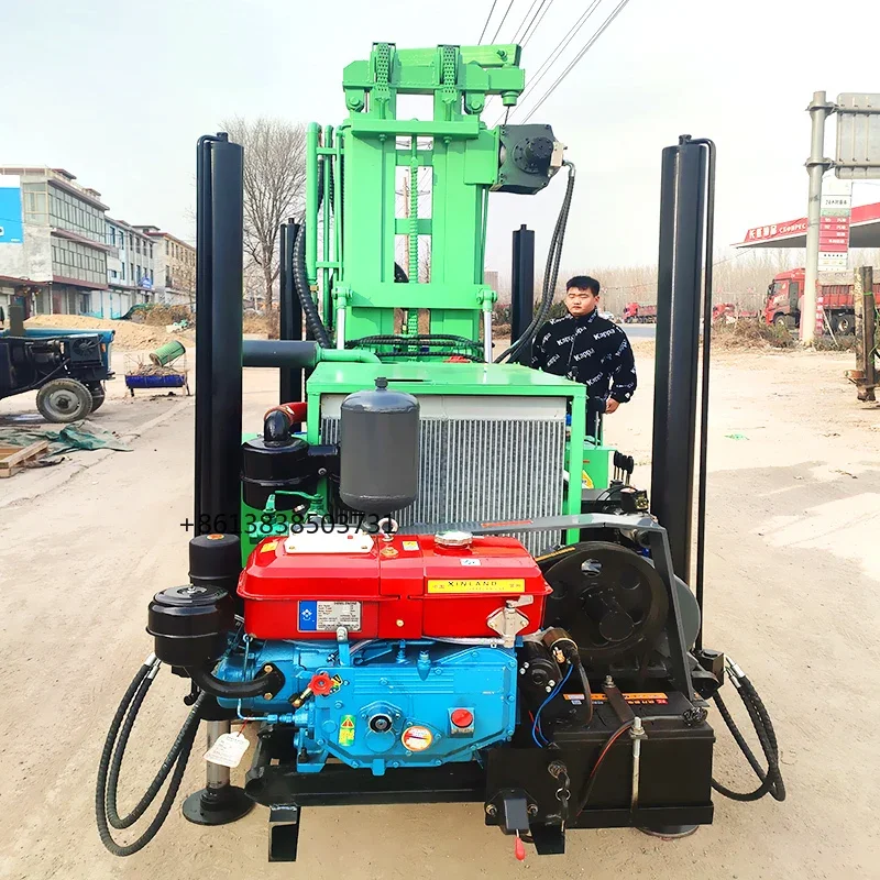 Pneumatic Water Well Drilling Rig High Efficiency Pneumatic Water Well Drill Machine DTH Crawler Water Well Drilling Rig Chile